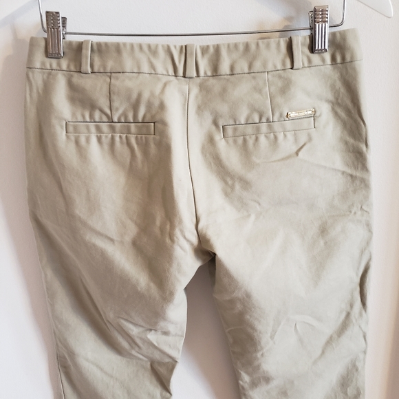 Michael Kors Ankle Stretch Trousers Tan Riding Style Woman Size 4 EUC - Picture 4 of 13